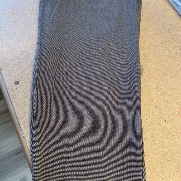 Women's Size 14 Kim Roger's Signature Brown Print Dress Pants - Picture 1 of 3